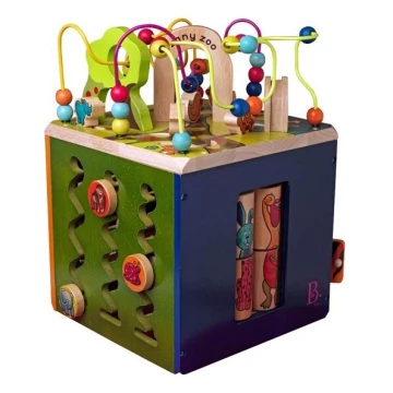 B-Toys - Interaktīvs kubs Zoo gumijkoks