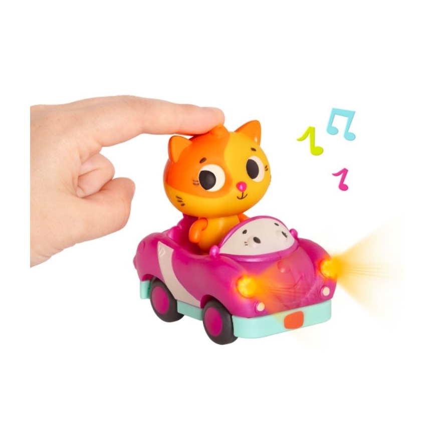 B-Toys - Spīdošas automašīnas ar melodiju 3xAG13