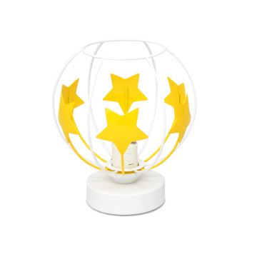 Bērnu galda lampa STARS 1xE27/15W/230V dzeltena/balta