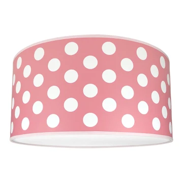 Bērnu griestu gaismeklis DOTS PINK 2xE27/60W/230V rozā