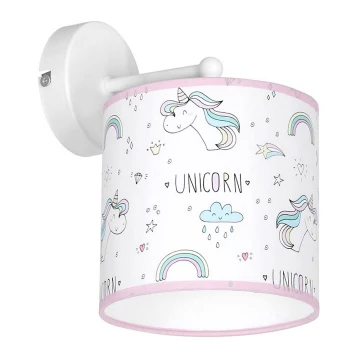 Bērnu sienas lampa UNICORN 1xE27/60W/230V