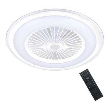 Brilagi - LED Aptumšojama lampa ar ventilatoru RONDA LED/48W/230V 3000-6000K balta+ tālvadības pults