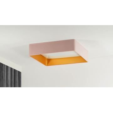 Brilagi - LED Aptumšojama griestu lampa VELVET SQUARE LED/24W/230V 3000/4000/6500K + tālvadības pults rozā