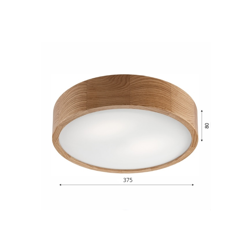 Brilagi - LED Griestu lampa CARVALHO 2xE27/60W/230V ozols d. 37,5 cm