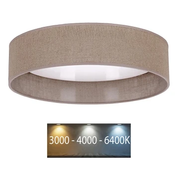 Brilagi - LED Griestu lampa VELVET LED/12W/230V d. 30 cm 3000K/4000K/6400K brūna