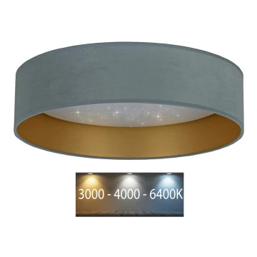 Brilagi - LED Griestu lampa VELVET STAR LED/36W/230V d. 55 cm 3000K/4000K/6400K mintkrāsa/zelta