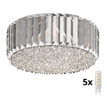 Brilagi - LED Kristāla griestu lampa GLAMOUR 5xG9/42W/230V