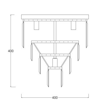 Brilagi - LED Kristāla griestu lampa MOZART 5xE14/40W/230V spīdīgi hromēts