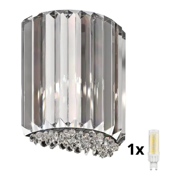Brilagi - LED Kristāla sienas lampa GLAMOUR 1xG9/42W/230V
