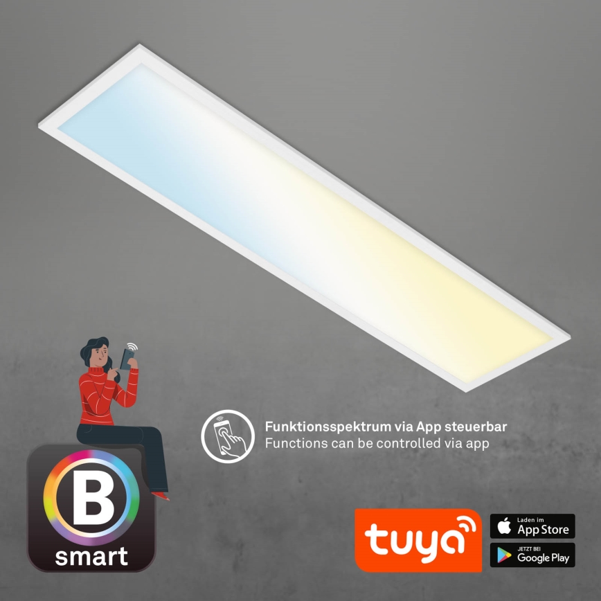 Brilo - LED Aptumšojama griestu lampa PIATTO LED/28W/230V 3000-6500K Wi-Fi Tuya + tālvadības pults