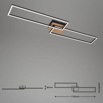 Brilo - LED Aptumšojama virsapmetuma lustra FRAME 2xLED/20W/230V 2700-5000K + tālvadības pults