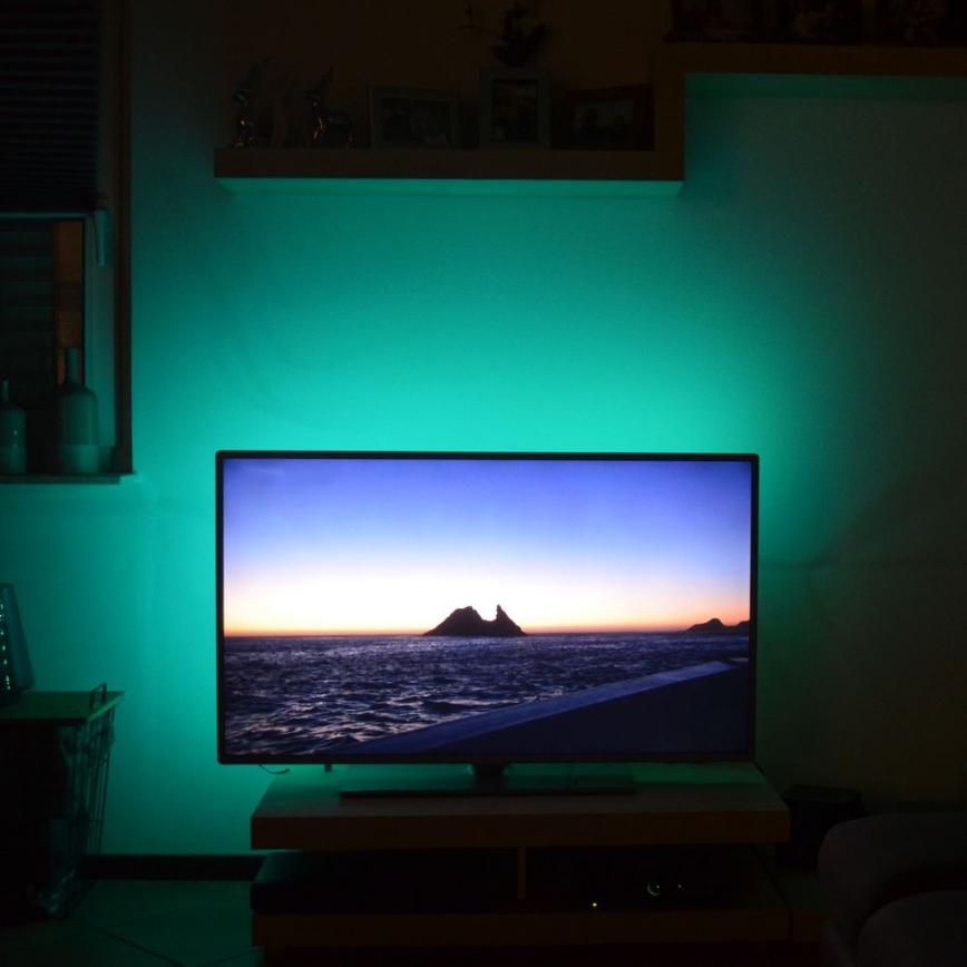 Brilo - LED RGBW Aptumšojama josla priekš TV 3m LED/2,5W/USB + tālvadības pults