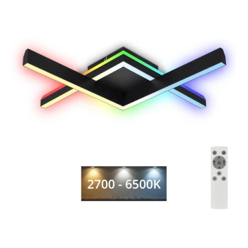 Brilo - LED RGBW Aptumšojama virsapmetuma lustra FRAME 2xLED/9W/230V 2700-6500K + tālvadības pults