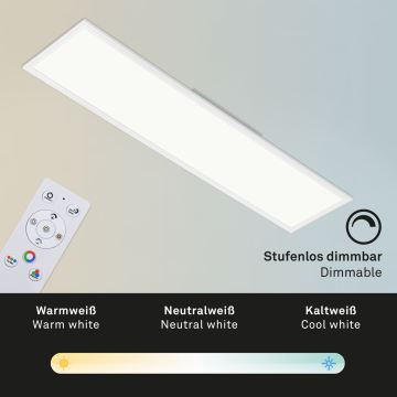 Brilo - RGBW Aptumšojama griestu lampa SLIM LED/40W/230V 3000-6500K + tālvadības pults