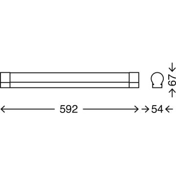 Briloner 2220-118 - LED Aptumšojams vannas istabas sienas gaismeklis COOL&COSY LED/12W/230V 2700/4000K IP44