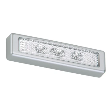 Briloner 2689-034 - LED Skārienvadāma orientēšanās lampa LERO LED/0,18W/3xAAA sudraba