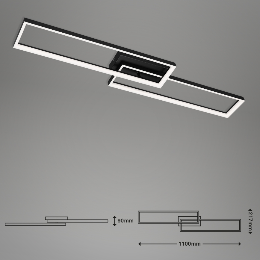 Briloner 3013-015 - LED Aptumšojama virsapmetuma lustra FRAME LED/40W/230V 2700-6500K + tālvadības pults