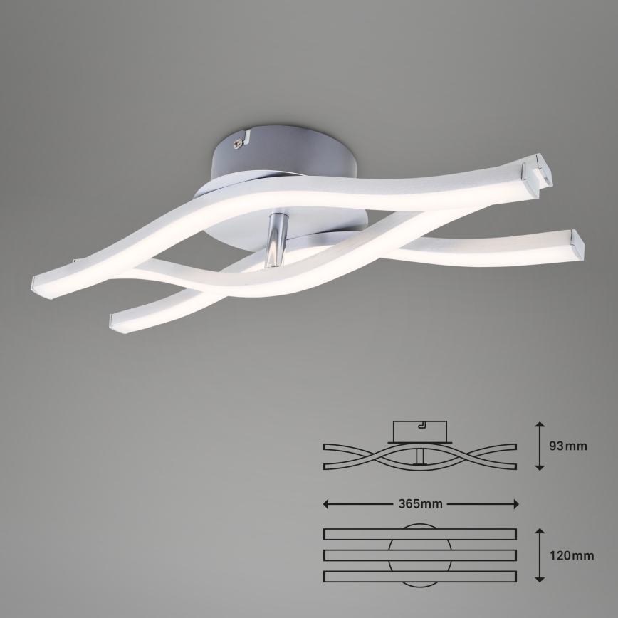 Briloner 3186-039 - LED Virsapmetuma lustra GO 3xLED/6W/230V