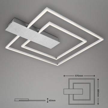 Briloner 3545-018 - LED Aptumšojama griestu lampa NICO LED/25W/230V hroms