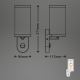 Briloner 3628-016 - Āra sienas lampa ar sensoru 1xE27/12W/230V IP44 balta