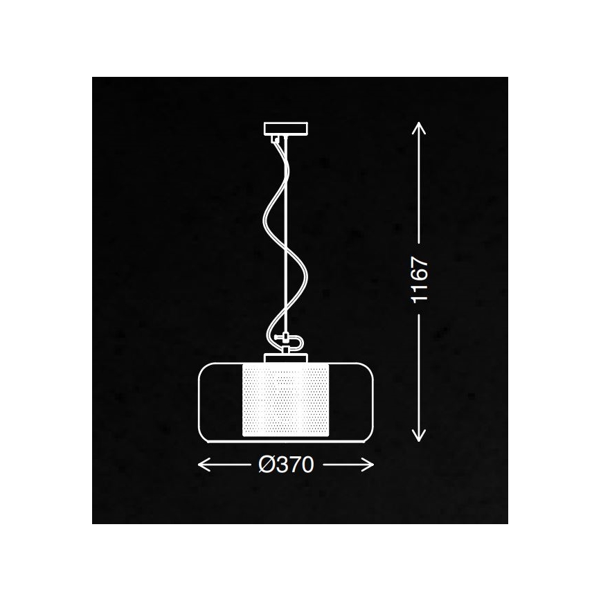 Briloner 4018-014 - Lustra ar auklu SEVENTIES 1xE27/40W/230V caurspīdīga