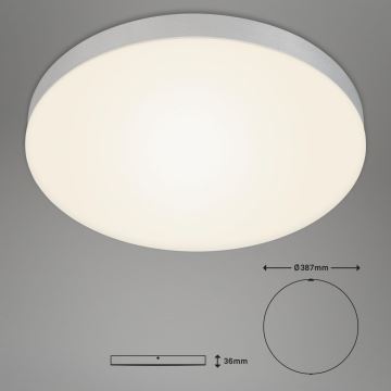 Briloner 7068-014 - LED Griestu lampa FLAME LED/24,5W/230V 3000K d. 38 cm sudraba