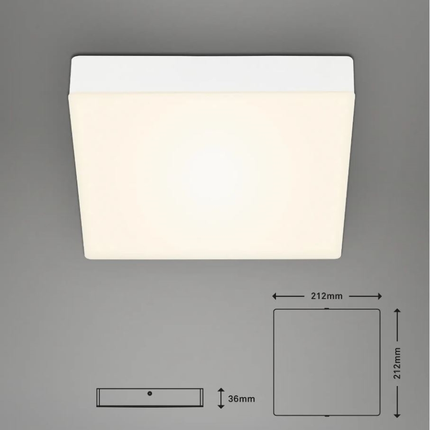 Briloner 7070-016 - LED Griestu lampa FLAME LED/16W/230V balta