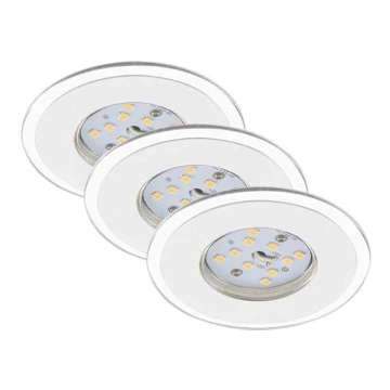 Briloner 7197-036-KOMPLEKTS 3x LED Aptumšojama vannas istabas iegremdējama lampa LED/4,5W/230V IP44