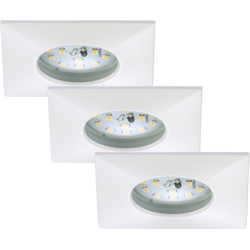 Briloner 7205-036 - KOMPLEKTS 3x LED Iegremdējama vannas istabas lampa ATTACH LED/5W/230V IP44 balta