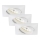 Briloner 7210-036 - KOMPLEKTS 3x LED Iegremdējama vannas istabas lampa ATTACH LED/5W/230V IP23 balta