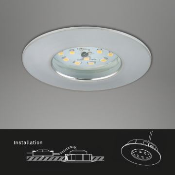 Briloner 7295-019 - LED  Aptumšojama iegremdējama vannas istabas lampa ATTACH LED/6,5W/230V IP44