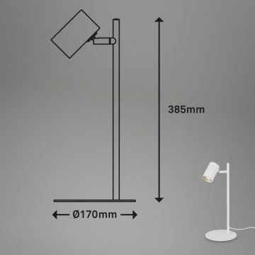 Briloner 7408-016 - Galda lampa RETRO 1xGU10/9W/230V balta