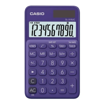 Casio - Kabatas kalkulators 1xLR54 violets