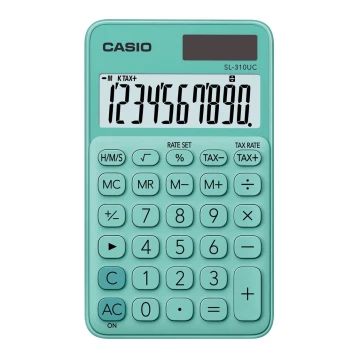 Casio - Kabatas kalkulators 1xLR54, zaļš