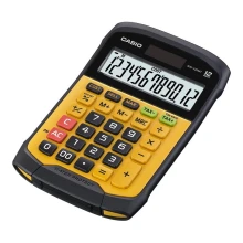 Casio - Ūdensizturīgs galda kalkulators 1xCR2032 IP54 melns/oranžs
