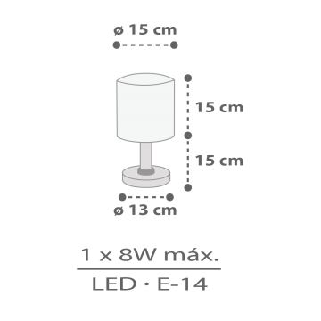 Dalber 60621 - Bērnu lampiņa RHICO AND CROCO 1xE14/8W/230V