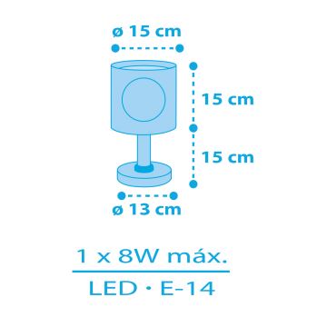 Dalber 60651 - Bērnu lampiņa PIRĀTS ISLAND 1xE14/8W/230V