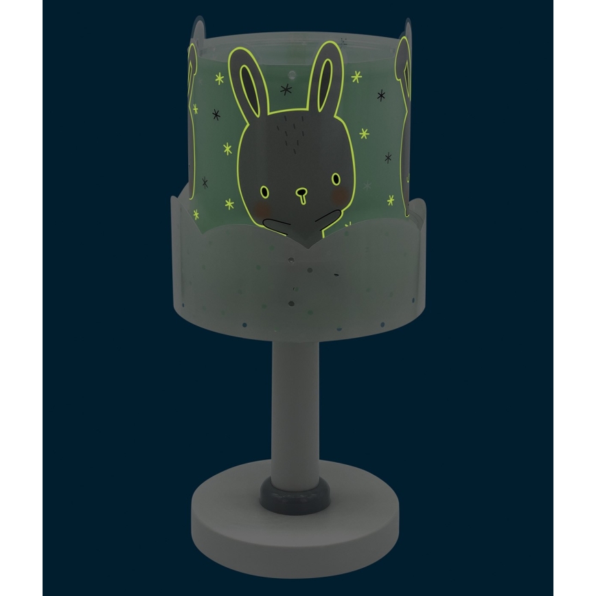 Dalber 61151H - Bērnu lampa BUNNY 1xE14/40W/230V zaļa