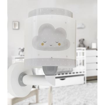 Dalber 76019E - Bērnu sienas lampa BABY DREAMS 1xE27/15W/230V pelēka