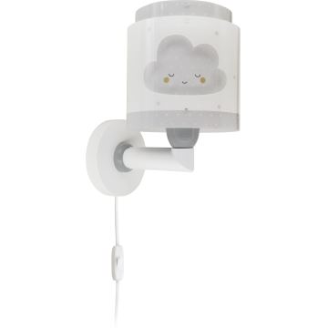 Dalber 76019E - Bērnu sienas lampa BABY DREAMS 1xE27/15W/230V pelēka