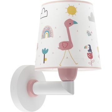 Dalber 82469 - Bērnu sienas lampa FLAMINGO 1xE27/15W/230V