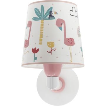 Dalber 82469 - Bērnu sienas lampa FLAMINGO 1xE27/15W/230V