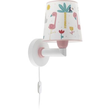 Dalber 82469 - Bērnu sienas lampa FLAMINGO 1xE27/15W/230V