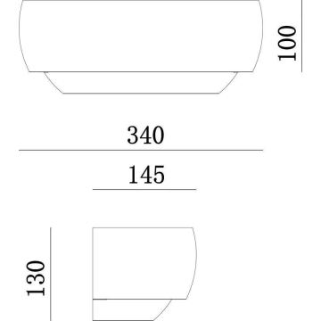 Deko-Light 341206 - Sienas lampa TWYNNDA 1xE14/40W/230V balta