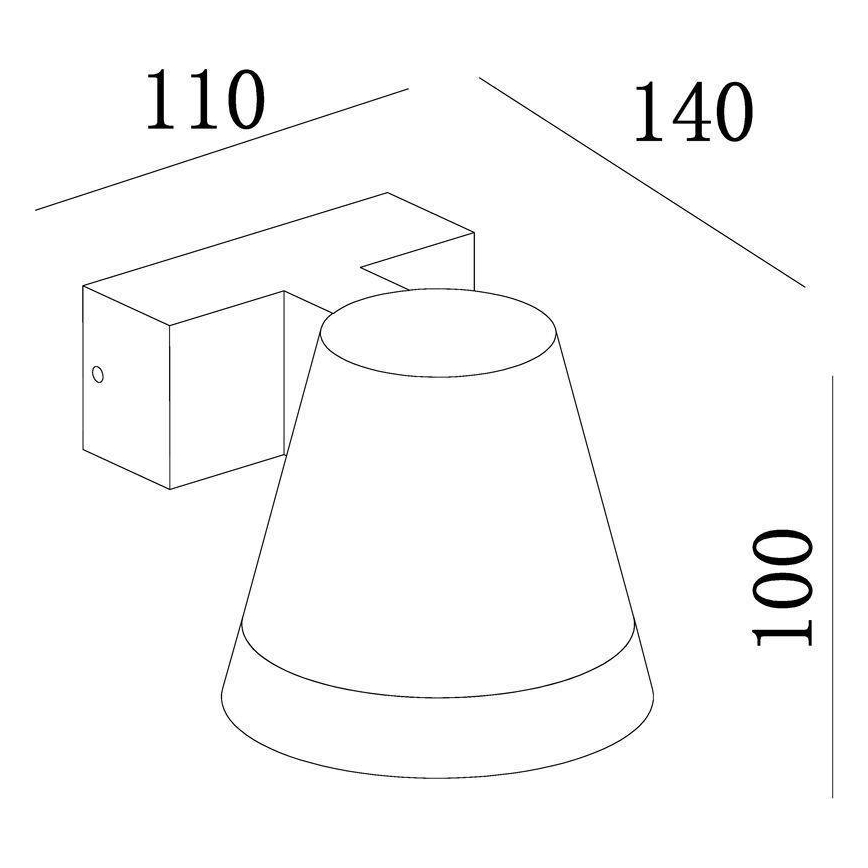 Deko-Light 731076 - LED Āra sienas lampa SERPENTIS LED/6,2W/230V IP54 melna