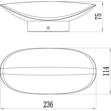 Deko-Light 731078 - LED Āra sienas lampa AVIOR LED/12,7W/230V IP54 antracīta