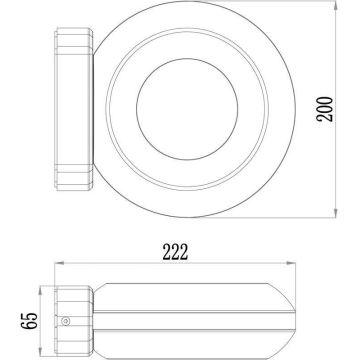 Deko-Light 731081 - LED Āra sienas lampa MUSCAE LED/13W/230V IP54 antracīta