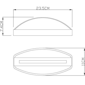 Deko-Light 731093 - LED Āra sienas lampa ERIDANI LED/13W/230V IP44 antracīta