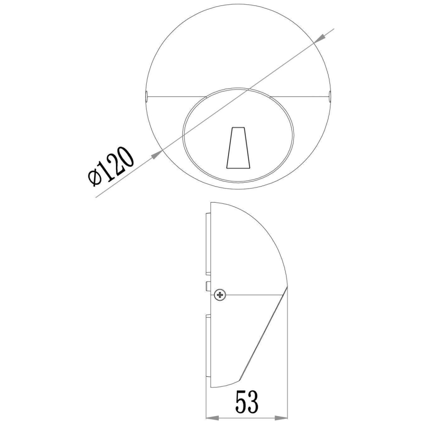 Deko-Light 731111 - LED Āra sienas lampa AQUILAE LED/3,5W/230V IP65 antracīta