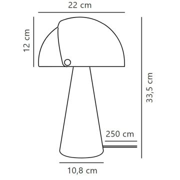 DFTP by Nordlux - Galda lampa ALIGN 1xE27/25W/230V balta